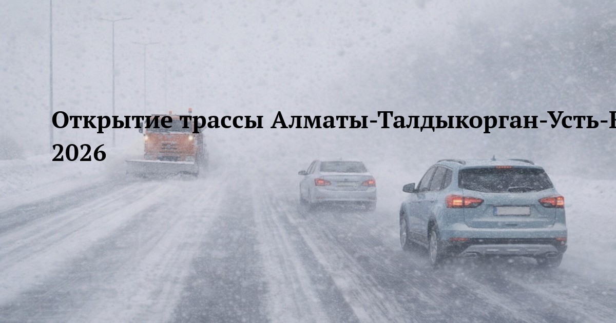 Открытие трассы Алматы-Талдыкорган-Усть-Каменогорск 14 января 2026