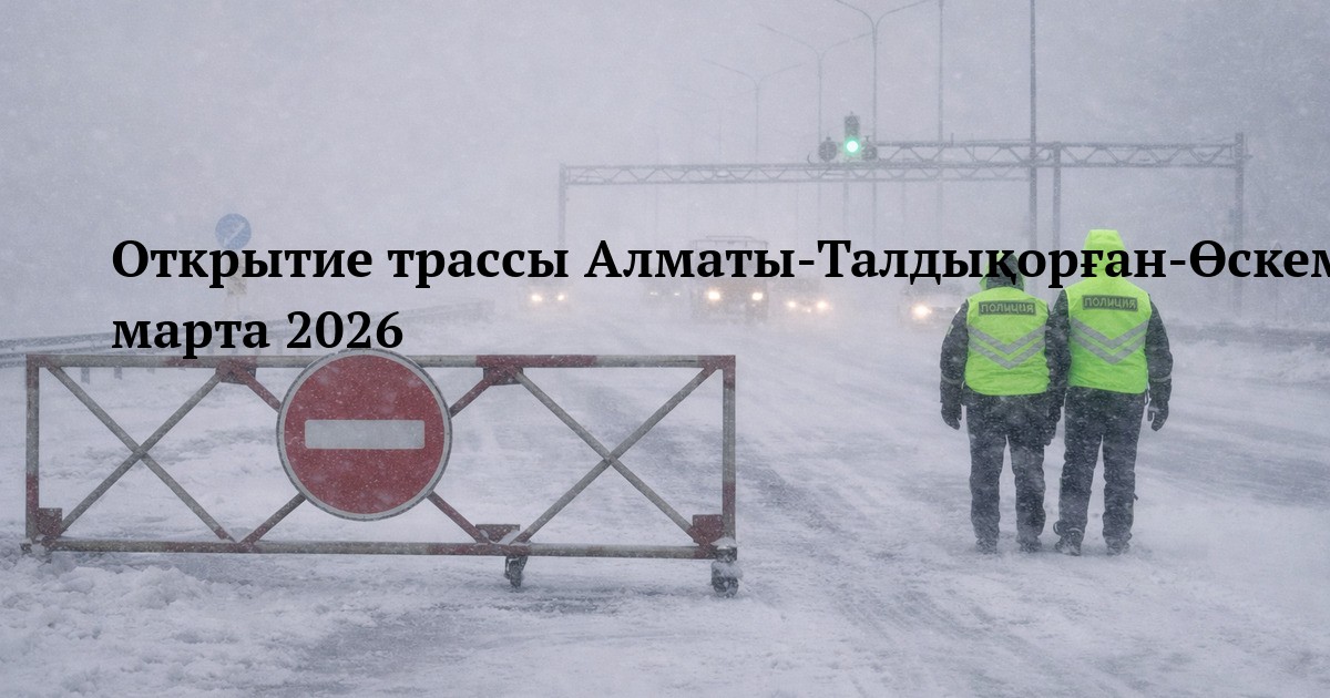 Открытие трассы Алматы‑Талдықорған‑Өскемен‑Шемонаиха‑РФ (Калбатау) 6 марта 2026