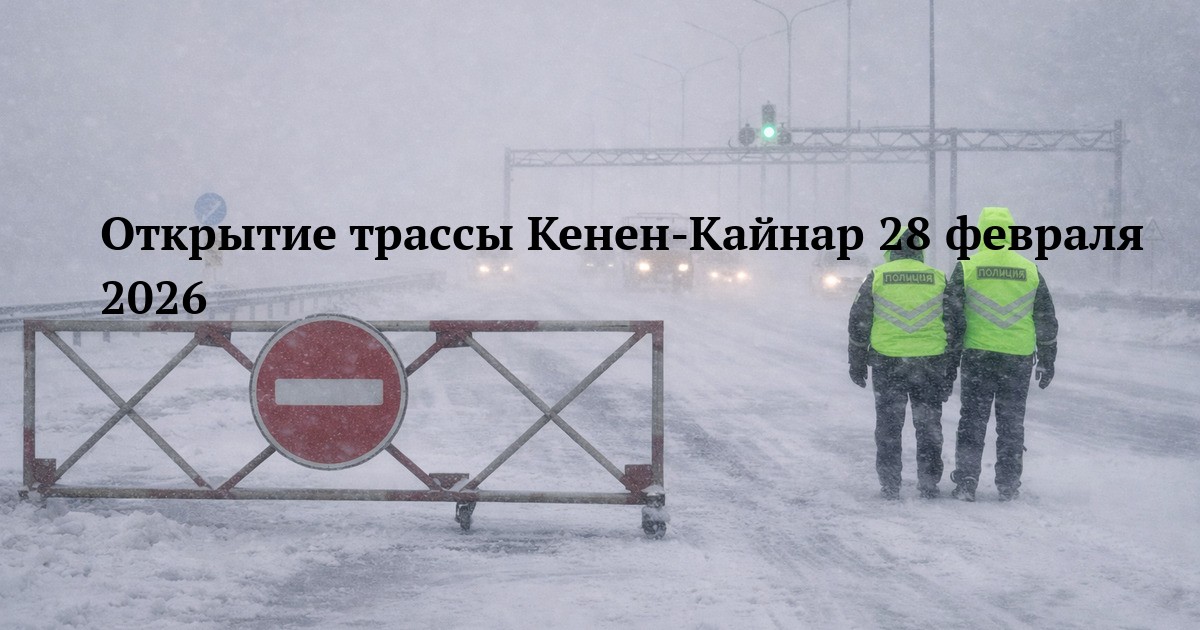 Открытие трассы Кенен-Кайнар 28 февраля 2026