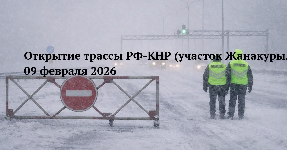 Открытие трассы РФ-КНР (участок Жанакурылыс-Кордай) 09 февраля 2026
