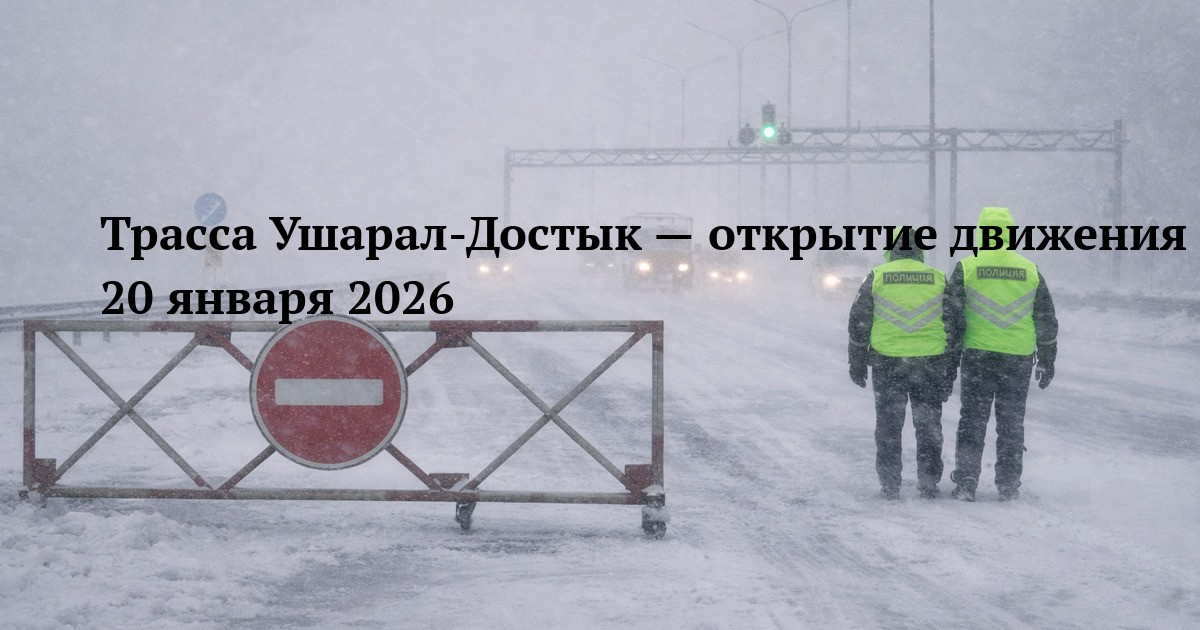 Трасса Ушарал-Достык — открытие движения 20 января 2026